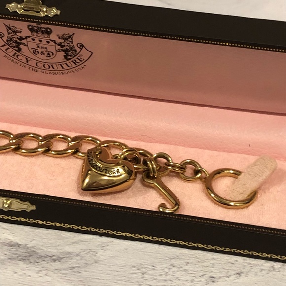 Juicy Couture gold chunky charm bracelet - Picture 2 of 7